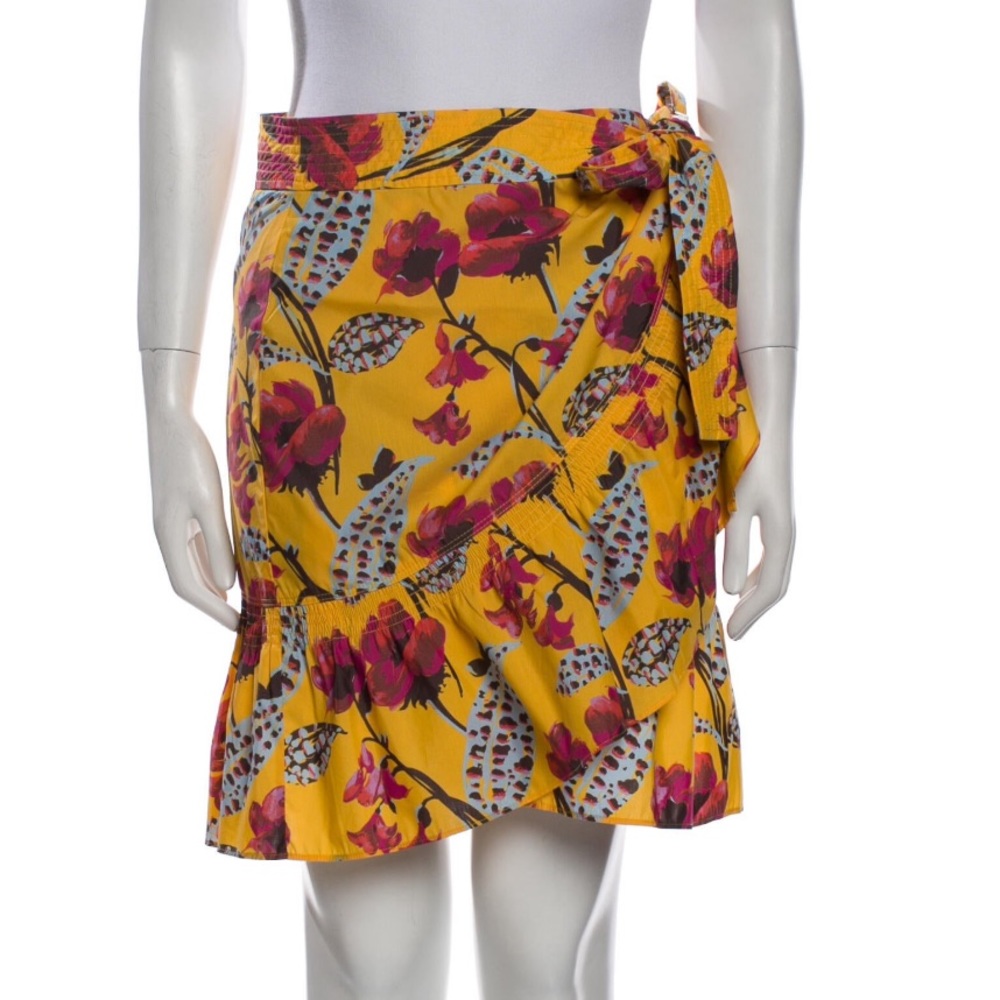 A.L.C Floral Print Knee Length Skirt
